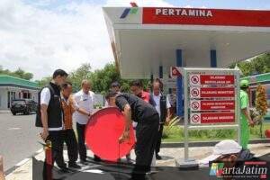 Respon Keluhan Warga Soal Bahan Bakar, Polres Kediri Kota Sidak Sejumlah SPBU