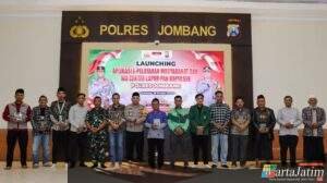 Polres Jombang Launching Aplikasi E-Pelayanan Masyarakat dan WhatsApp Center ‘Lapor Pak Kapolsek’