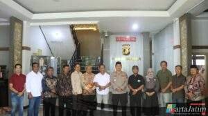 Silaturahmi PKDI Nganjuk dengan Kapolres Nganjuk sebagai wujud Sinergitas Polri dan Pemerintah Desa untuk Kamtibmas Kondusif
