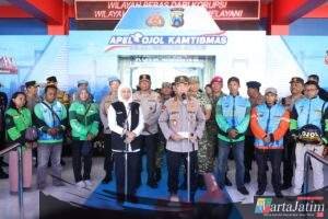 Kapolri Apresiasi Sinergi Polda Jatim dan Komunitas Ojol dalam Apel Kamtibmas “Jogo Jatim”