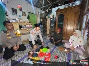 Kapolres Situbondo Beri Santunan untuk Keluarga Korban Ambruknya Atap Asrama Ponpes di Besuki