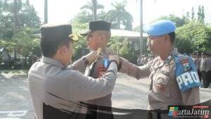 Polres Nganjuk Gelar Upacara Pembukaan Latja Siswa Diktuk Bintara Polri Angkatan 57 Tahun 2025