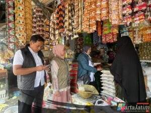 Tim Satgas Pangan kabupaten Blitar Dampingi Badan Pangan Nasional (BAPANAS) Melaksanakan  Monitoring Harga Beras