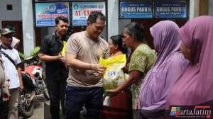 Trabas Kamtibmas Polres Nganjuk Bersama Komunitas Trail, Dilanjutkan Silaturahmi dan Bansos di Balai Desa Gemenggeng