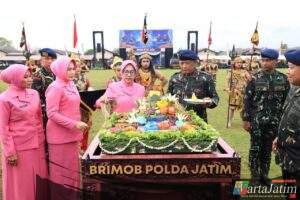 HUT ke-80 Korps Brimob Polri Kapolda Jatim Tegaskan Profesionalisme dan Humanisme
