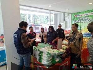 Tim Gabungan Satgas Pengendalian Harga Beras Lakukan Sidak Di Beberapa Pasar kabupaten Kediri