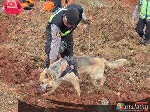 Polri Kerahkan Anjing Pelacak dalam Pencarian Korban Longsor Cilacap