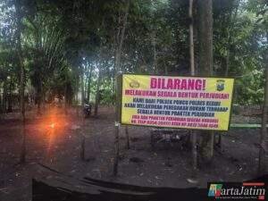 Respon Cepat Laporan Warga, Polsek Puncu Polres Kediri  Gerebek Arena Sabung Ayam
