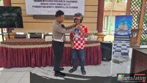 Sosialisasi Keselamatan, Satlantas Polres Kediri Gaungkan Pesan Ops Zebra Semeru 2025