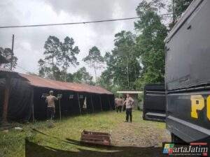 Polres Lumajang Dirikan Tenda Darurat Tanggap Bencana Erupsi Gunung Semeru