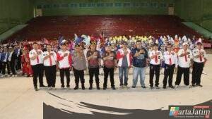 Kejurkab Drumband 2025 Resmi Dibuka, PDBI Nganjuk Gandeng Polres Nganjuk Hadirkan Ajang Prestasi Pelajar