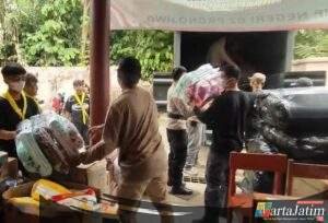 Polda Jatim Beri Bantuan Kemanusiaan Warga Terdampak Erupsi Gunung Semeru
