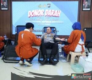 Polda Jatim Gelar Donor Darah Sambut HUT Korpri ke-54