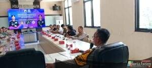 Polres Kediri Kota Gelar Rapat Koordinasi Pengamanan Pertandingan Sepak Bola BRI Super League Persik Kediri vs Semen Padang