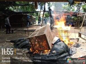 Polsek Ngronggot Bongkar Lokasi Diduga Perjudian Sabung Ayam di Klurahan