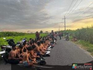 Patroli Akhir Pekan, Puluhan Remaja di Pare Terjaring Aksi Balap Liar