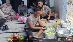 Polda Jatim Sediakan Dapur Umum untuk Warga Terdampak Erupsi Gunung Semeru