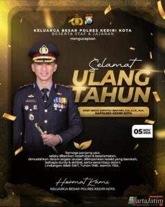 Keluarga Besar PT Media Padjadjaran Indonesia Mengucapkan Selamat Ulang Tahun Kapolres Kediri Kota AKBP Anggi Saputra Ibrahim S.H., S.I.K., M.H.