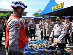 Polri Gelar Apel Pergeseran Pasukan, Tegaskan Komitmen Percepatan Bantuan Bencana