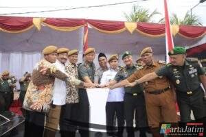 PERESMIAN MONUMEN SEJARAH PERJUANGAN KORP ARHANUD TNI-AD PLAT GOMBREK di DUSUN SIDOLEGI PARENGAN JETIS MOJOKERTO