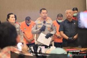 Polrestabes Surabaya Amankan Komplotan Pelaku Pencurian Kabel Telkom dan PJU