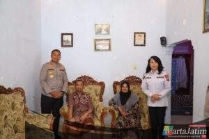 Kapolres Kediri Beri Dukungan Moril Anggota yang Sedang Dalam Masa Pemulihan