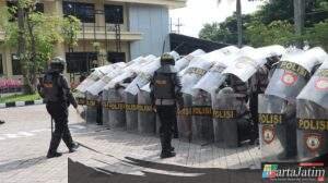 Dalmas Lebih Melayani, Polres Nganjuk Perkuat Rantai Komando Lewat Latihan Bersama