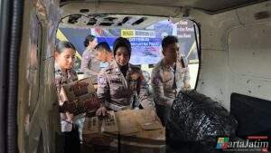 Polres Mojokerto Kota Salurkan Paket Bantuan untuk Korban Bencana Aceh Sumatera