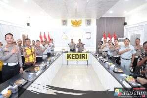 Polres Kediri Jadi Tuan Rumah Survei Kesiapan Ops Lilin 2025
