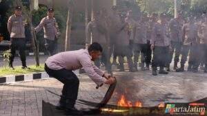 Polres Nganjuk Gandeng Damkar dan Kominfo, Perkuat Kesiapsiagaan Bhabinkamtibmas Hadapi Kebakaran dan Hoaks