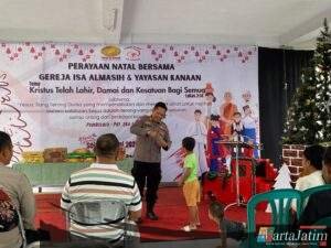 Polres Jember Berbagi Kasih ke Panti Asuhan Sambut Perayaan Natal
