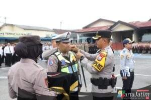 Apel Gelar Pasukan Ops Lilin Semeru 2025, Polres Kediri Perkuat Sinergi Pengamanan Nataru