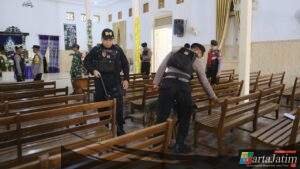 Polres Kediri Sterilisasi Gereja, Pastikan Ibadah Natal Berjalan Aman