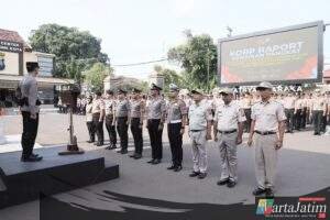 Naik Pangkat, Naik Tanggung Jawab: Kapolres Kediri Kota Pimpin Korp Raport Personel