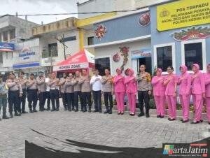 Kapolres Kediri Kota Tinjau Pos Pengamanan, Pastikan Sinergi Lintas Sektoral dan Kesiapsiagaan Personel