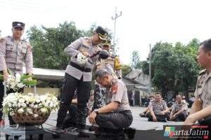 Momen Haru, 99 Personel Polres Kediri Resmi Sandang Pangkat Baru