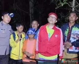 Polres Gresik Selamatkan Wisatawan Asal Sidoarjo Tersesat di Hutan Pulau Bawean