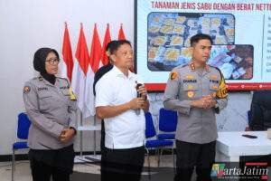 Polres Ngawi Gagalkan Peredaran Narkoba Jenis Sabu Senilai 3 Miliar