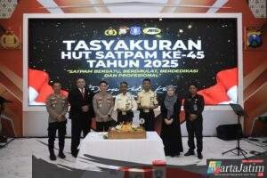 Polres Kediri Kota Gelar Tasyakuran HUT Satpam ke-45, Perkuat Sinergitas dengan Polri