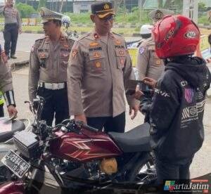 Polres Pelabuhan Tanjung Perak Gelar Razia Kendaraan Cegah Curanmor