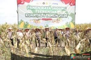Polres Kediri Ikuti Zoom Meeting Panen Raya Jagung Serentak Dukung Swasembada Pangan
