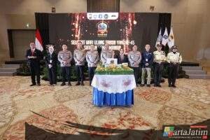 Polda Jatim Peringati HUT Satpam ke-45 Luncurkan Layanan Polisi Penolongku