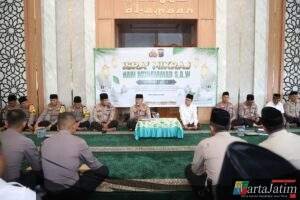 Peringatan Isra’ Mi’raj, Polres Kediri Ajak Personel Seimbangkan Iman dan Tugas