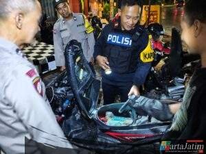 Antisipasi Gangguan Hingga Konvoi Perguruan, Polsek Gurah Intensifkan Patroli Malam Minggu