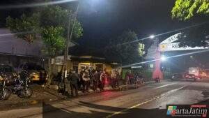 Polres Kediri Kota Sukses Jaga Kondusivitas Jalur yang Dilintasi Rombongan Pesilat dari Arah Tulungagung