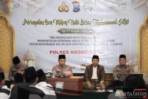Peringati Isra Mikraj 1447 H, Polres Kediri Kota Perkuat Iman dan Kepedulian Sosial Personel