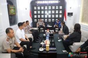 Audiensi Media Radar Kediri, Perkuat Sinergi Informasi Bersama Polres Kediri
