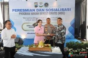 Layani Ribuan Pelajar, SPPG II Polres Kediri Polsek Plosoklaten Resmi Beroperasi