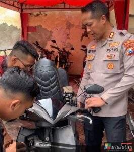Polrestabes Surabaya Berbagi Alarm Motor Gratis Cegah Curanmor dari Hulu