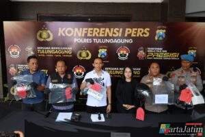 Polres Tulungagung Amankan 2 Tersangka Jambret di Dua TKP